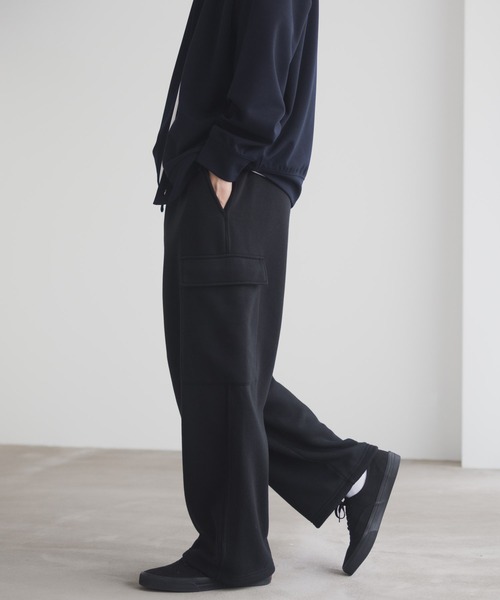 NAVY(ネイビー)の「【NAVY / ネイビー】スウェットカーゴパンツ(カーゴパンツ・メンズ・アッシュグレー/ブラック・XL/L/M/S)」の6枚目の写真