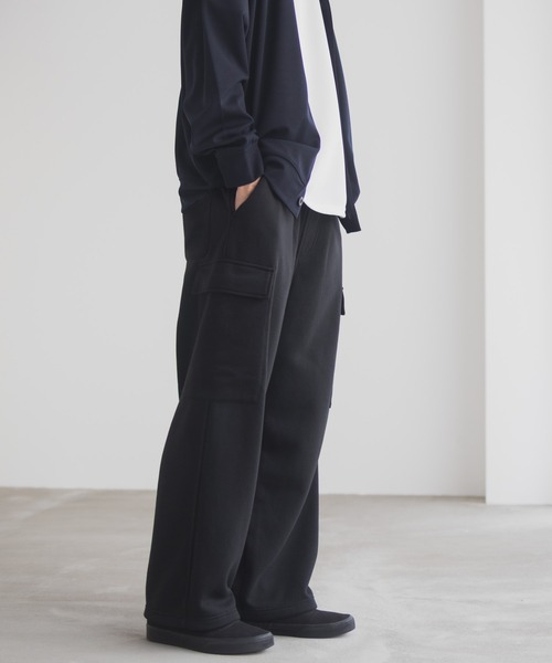 NAVY(ネイビー)の「【NAVY / ネイビー】スウェットカーゴパンツ(カーゴパンツ・メンズ・アッシュグレー/ブラック・XL/L/M/S)」の11枚目の写真