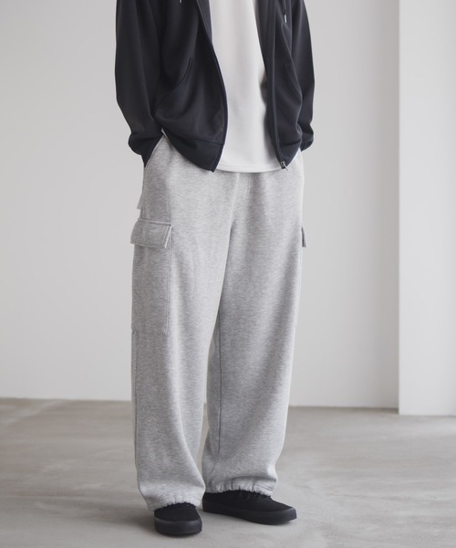 NAVY(ネイビー)の「【NAVY / ネイビー】スウェットカーゴパンツ(カーゴパンツ・メンズ・アッシュグレー/ブラック・XL/L/M/S)」の20枚目の写真