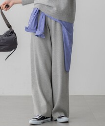 カシミヤブレンド ニット パンツ
