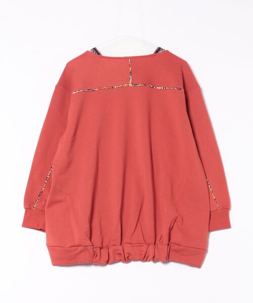 チチカカ（チチカカ）の「スウェット肩チロリープルオーバー（Tシャツ/カットソー・レディース・レッド/オフホワイト/チャコールグレー・FREE）」の22枚目の写真