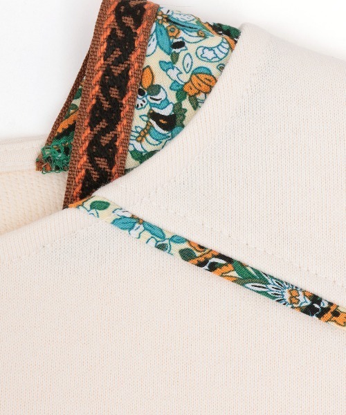 チチカカ（チチカカ）の「スウェット肩チロリープルオーバー（Tシャツ/カットソー・レディース・レッド/オフホワイト/チャコールグレー・FREE）」の16枚目の写真