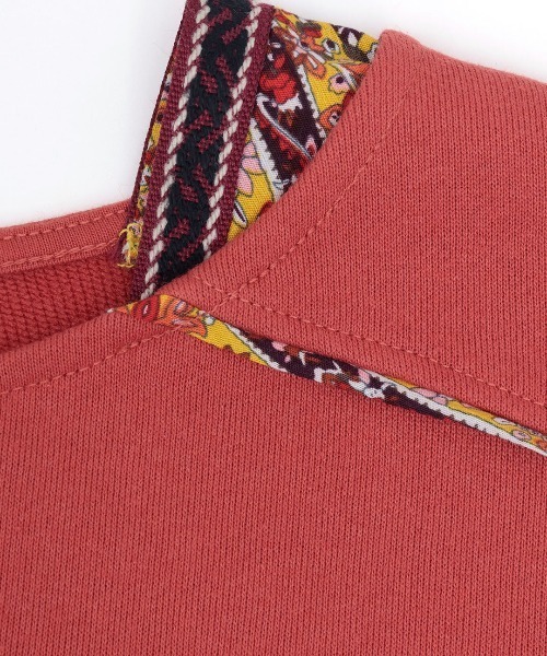 チチカカ（チチカカ）の「スウェット肩チロリープルオーバー（Tシャツ/カットソー・レディース・レッド/オフホワイト/チャコールグレー・FREE）」の18枚目の写真