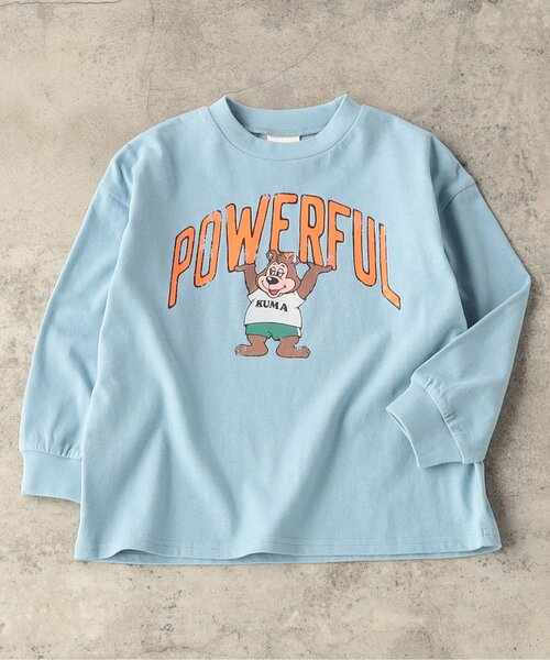 BREEZE（ブリーズ）の「【WEB限定/ジュニア対応】カレッジバリエーションTシャツ（Tシャツ/カットソー・キッズ・アイボリー/ブラウン/サックスブルー/チャコール/ベージュ/オフホワイト/ピンク/グリーン/グレー/レッド・120/130/140/110/100/90/150/160）」の8枚目の写真