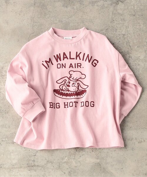 BREEZE（ブリーズ）の「【WEB限定/ジュニア対応】カレッジバリエーションTシャツ（Tシャツ/カットソー・キッズ・アイボリー/ブラウン/サックスブルー/チャコール/ベージュ/オフホワイト/ピンク/グリーン/グレー/レッド・120/130/140/110/100/90/150/160）」の9枚目の写真