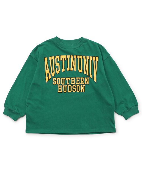 BREEZE（ブリーズ）の「【WEB限定/ジュニア対応】カレッジバリエーションTシャツ（Tシャツ/カットソー・キッズ・アイボリー/ブラウン/サックスブルー/チャコール/ベージュ/オフホワイト/ピンク/グリーン/グレー/レッド・120/130/140/110/100/90/150/160）」の16枚目の写真