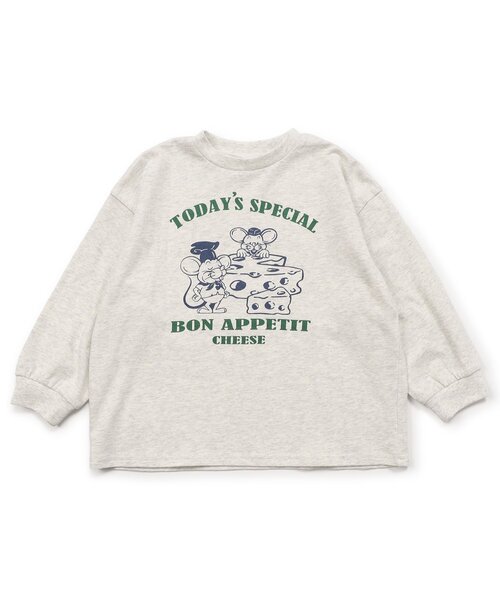 BREEZE（ブリーズ）の「【WEB限定/ジュニア対応】カレッジバリエーションTシャツ（Tシャツ/カットソー・キッズ・アイボリー/ブラウン/サックスブルー/チャコール/ベージュ/オフホワイト/ピンク/グリーン/グレー/レッド・120/130/140/110/100/90/150/160）」の14枚目の写真