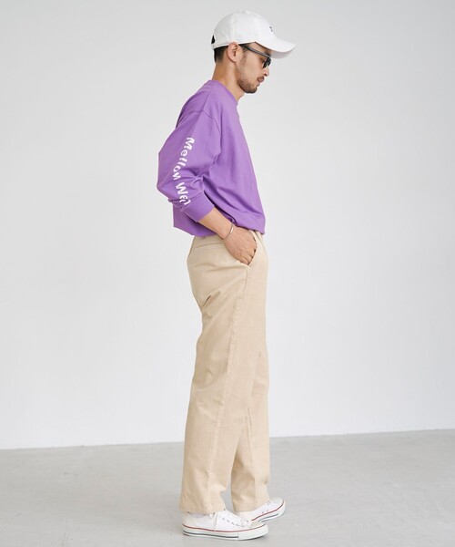 Manhattan Records（マンハッタン レコーズ）の「Manhattan Records（マンハッタンレコード）別注ロングスリーブTシャツ（Tシャツ/カットソー・メンズ・ナチュラル/ケリーグリーン/ホワイト/パープル・S/M/L/XL）」の6枚目の写真