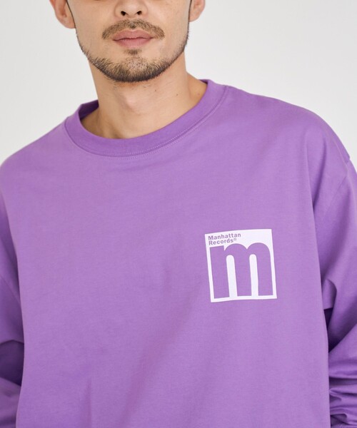 Manhattan Records（マンハッタン レコーズ）の「Manhattan Records（マンハッタンレコード）別注ロングスリーブTシャツ（Tシャツ/カットソー・メンズ・ナチュラル/ケリーグリーン/ホワイト/パープル・S/M/L/XL）」の8枚目の写真