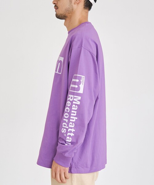 Manhattan Records（マンハッタン レコーズ）の「Manhattan Records（マンハッタンレコード）別注ロングスリーブTシャツ（Tシャツ/カットソー・メンズ・ナチュラル/ケリーグリーン/ホワイト/パープル・S/M/L/XL）」の10枚目の写真