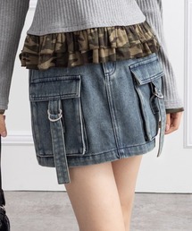 clear（クリア）の「カーゴミニスカート［Y2K カジュアル 着回し力抜群］≪AW新作≫（スカート）」