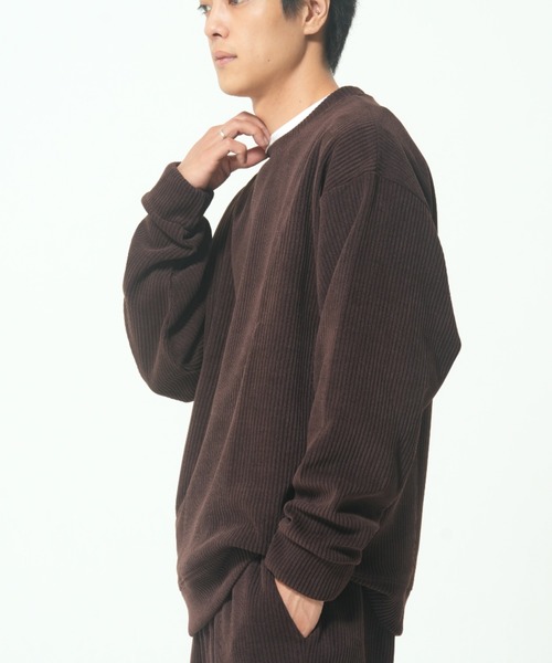 CORISCO(コリスコ)の「カットコーデュロイトレーナー(M1)(スウェット・メンズ・ブラウン/ブラック/グレー・MEDIUM/LARGE/X-LARGE)」の9枚目の写真
