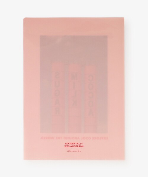 Afternoon Tea（アフタヌーンティー）の「ファイルセット/Accidentally Wes Anderson（ステーショナリー・レディース・ピンク・ONE SIZE）」の4枚目の写真