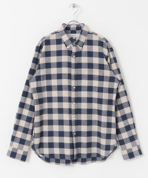 URBAN RESEARCH ROSSO MEN（アーバンリサーチロッソメン）の「『抗菌 / 防臭』『XXLサイズあり』ハイパフォーマンスフランネルシャツ（シャツ/ブラウス・メンズ・ボルドー/ネイビー/ブルー系その他/チェック/グリーン系その他/アイボリー/ブラック/カーキ/ブラウン系その他/グレー・SMALL/MEDIUM/LARGE/X-LARGE/XX-LARGE）」の11枚目の写真