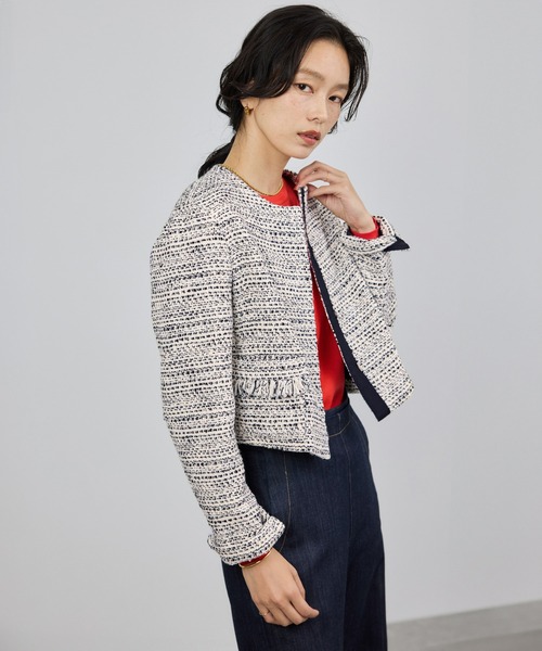 ツイードジャケット（ノーカラージャケット）｜ROPE'（ロペ）の