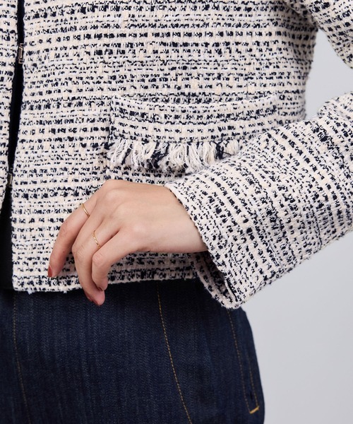 ツイードジャケット（ノーカラージャケット）｜ROPE'（ロペ）の