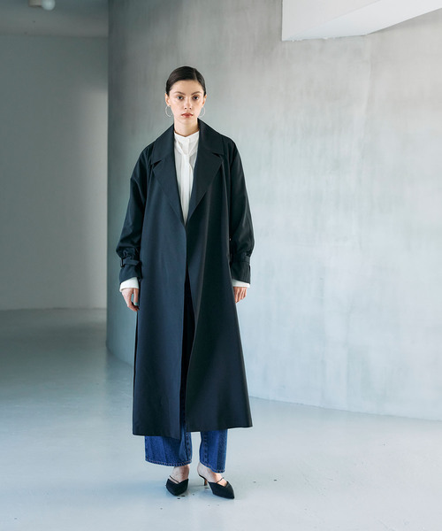 セール】ベルテッドロングコート【CLEAN MOTION】（その他アウター