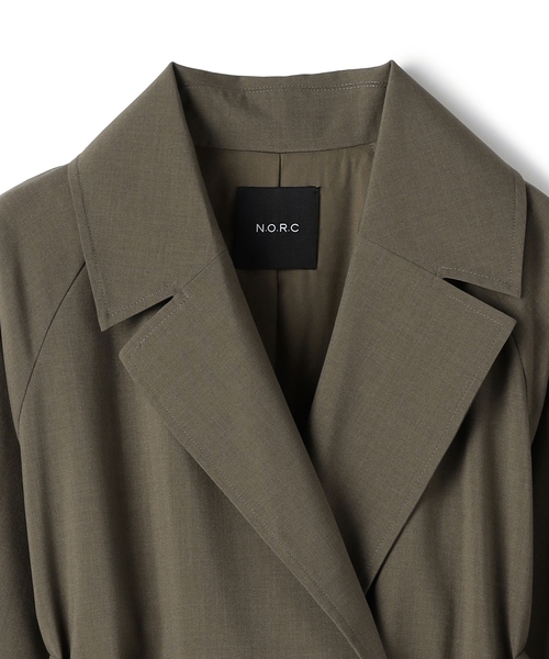 N.O.R.C(ノーク)の「ベルテッドロングコート【CLEAN MOTION】(その他アウター・レディース・ブラウン/ブラック・S/M)」の14枚目の写真