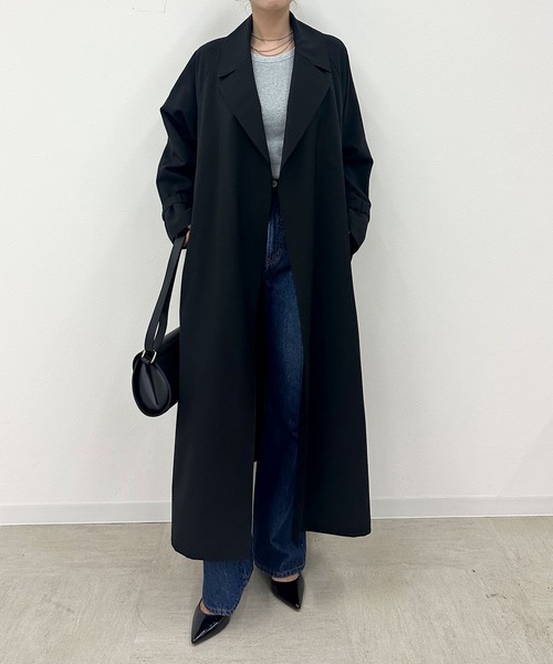 セール】ベルテッドロングコート【CLEAN MOTION】（その他アウター