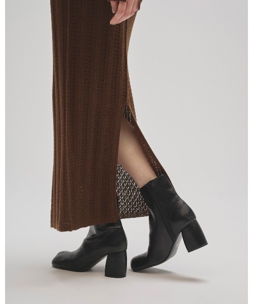 TODAYFUL(トゥデイフル)の「Patchwork Knit Dress(ワンピース・レディース・チャコールグレー/ブラウン・36inch/38inch)」の13枚目の写真