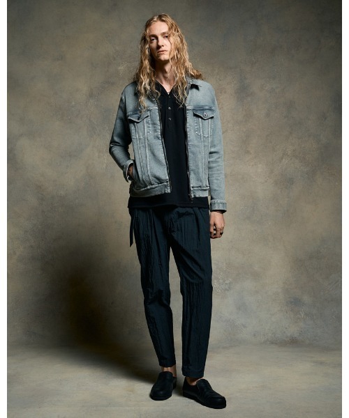 wjk（ダヴルジェイケイ）の「luxury cotton smart collar S/S（Tシャツ/カットソー・メンズ・ホワイト/ブラック/グレイッシュベージュ・SMALL/MEDIUM/LARGE/X-LARGE）」の16枚目の写真