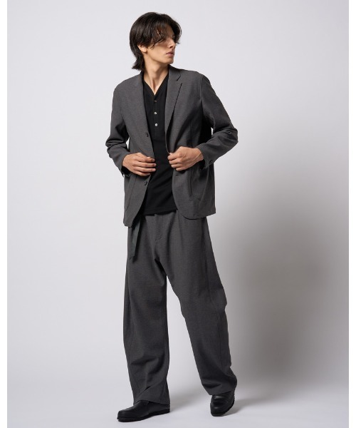 wjk（ダヴルジェイケイ）の「luxury cotton smart collar S/S（Tシャツ/カットソー・メンズ・ホワイト/ブラック/グレイッシュベージュ・SMALL/MEDIUM/LARGE/X-LARGE）」の18枚目の写真