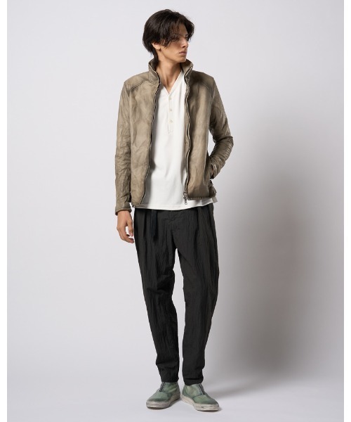 wjk（ダヴルジェイケイ）の「luxury cotton smart collar S/S（Tシャツ/カットソー・メンズ・ホワイト/ブラック/グレイッシュベージュ・SMALL/MEDIUM/LARGE/X-LARGE）」の21枚目の写真