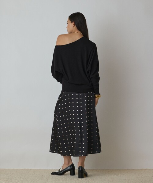 Diagram(ダイアグラム)の「ドットスカート(スカート・レディース・ブラック/グリーン・36/38)」の7枚目の写真
