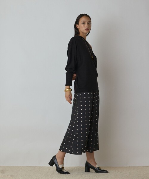 Diagram(ダイアグラム)の「ドットスカート(スカート・レディース・ブラック/グリーン・36/38)」の8枚目の写真