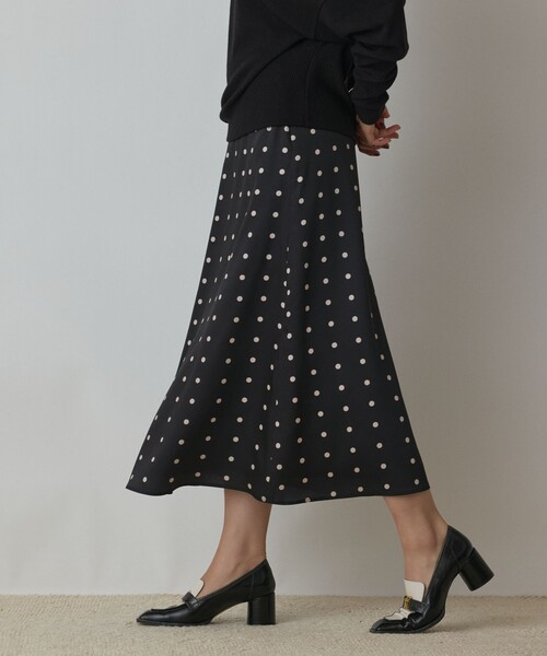 Diagram(ダイアグラム)の「ドットスカート(スカート・レディース・ブラック/グリーン・36/38)」の9枚目の写真