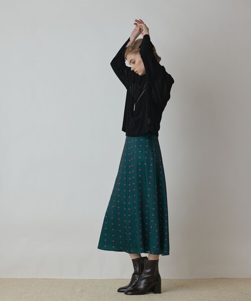 Diagram(ダイアグラム)の「ドットスカート(スカート・レディース・ブラック/グリーン・36/38)」の17枚目の写真