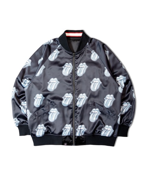 B-TRS-Lips&Tongue-シグネチャーリバーシブルスカジャン（スカジャン