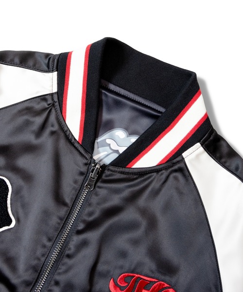 JACKROSE（ジャックローズ）の「B-TRS-Lips&Tongue-シグネチャーリバーシブルスカジャン（スカジャン・メンズ・ブラック・M/L/XL）」の6枚目の写真