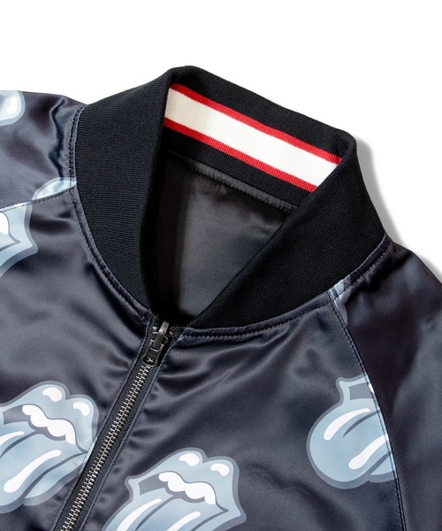 JACKROSE（ジャックローズ）の「B-TRS-Lips&Tongue-シグネチャーリバーシブルスカジャン（スカジャン・メンズ・ブラック・M/L/XL）」の14枚目の写真