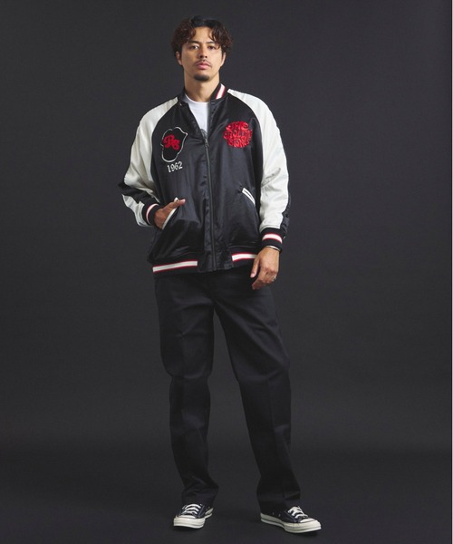 B-TRS-Lips&Tongue-シグネチャーリバーシブルスカジャン（スカジャン