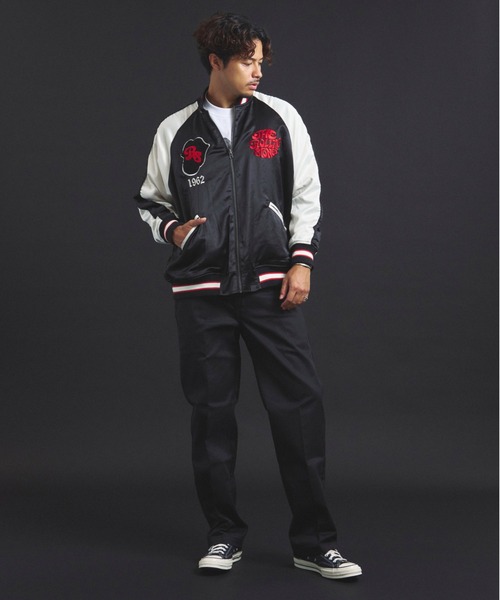 B-TRS-Lips&Tongue-シグネチャーリバーシブルスカジャン（スカジャン