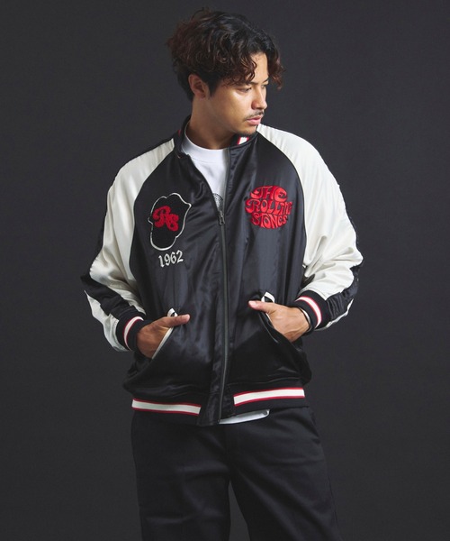 JACKROSE（ジャックローズ）の「B-TRS-Lips&Tongue-シグネチャーリバーシブルスカジャン（スカジャン・メンズ・ブラック・M/L/XL）」の22枚目の写真