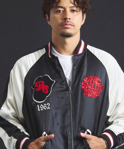 JACKROSE（ジャックローズ）の「B-TRS-Lips&Tongue-シグネチャーリバーシブルスカジャン（スカジャン・メンズ・ブラック・M/L/XL）」の19枚目の写真