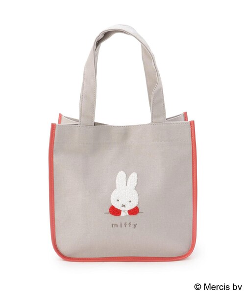 one'sterrace(ワンズテラス)の「Dick Bruna miffy トートバッグ チェックサガラ(その他雑貨・レディース・ブルー系その他7/レッド系9・99)」の1枚目の写真