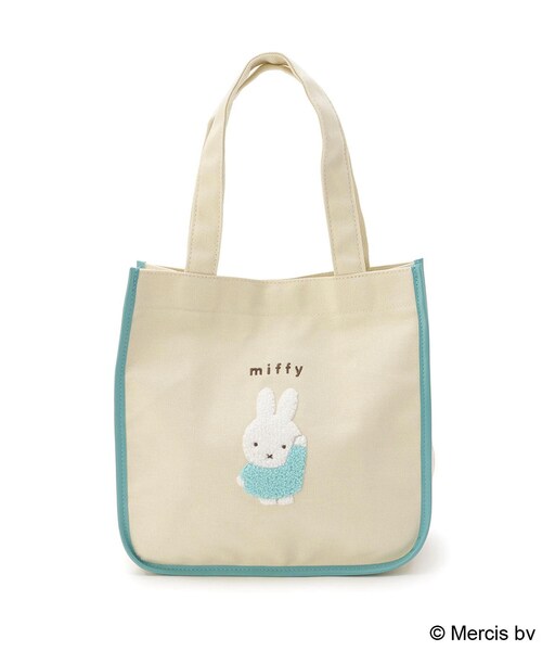 one'sterrace(ワンズテラス)の「Dick Bruna miffy トートバッグ チェックサガラ(その他雑貨・レディース・ブルー系その他7/レッド系9・99)」の2枚目の写真