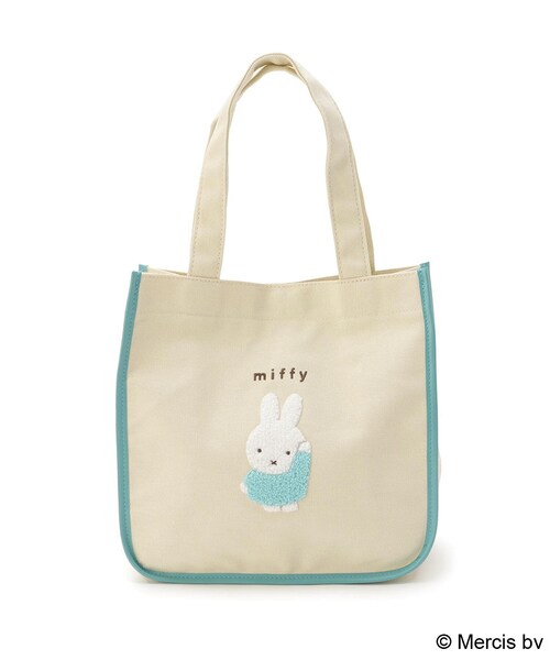 one'sterrace(ワンズテラス)の「Dick Bruna miffy トートバッグ チェックサガラ(その他雑貨・レディース・ブルー系その他7/レッド系9・99)」の3枚目の写真