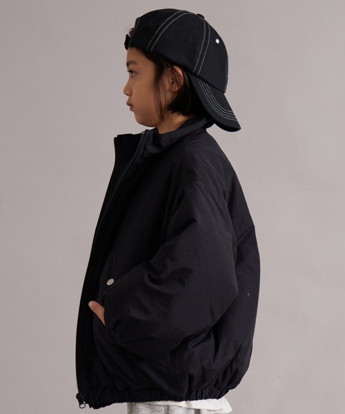 PAIRMANON STREET（ペアマノンストリート）の「【エアサーマル】中わた スタンドカラー ジャケット【PAIRMANON STREET】（ダウンジャケット/コート・キッズ・ブラック/オフホワイト/チャコールグレー・100/110/120/130/140/150/160/90）」の13枚目の写真