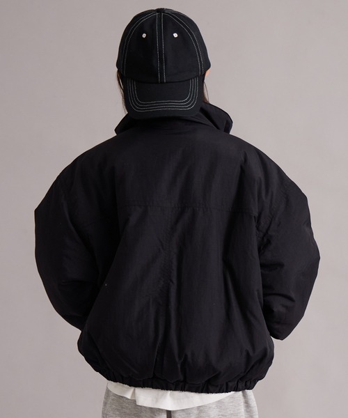 PAIRMANON STREET（ペアマノンストリート）の「【エアサーマル】中わた スタンドカラー ジャケット【PAIRMANON STREET】（ダウンジャケット/コート・キッズ・ブラック/オフホワイト/チャコールグレー・100/110/120/130/140/150/160/90）」の14枚目の写真