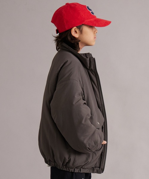 PAIRMANON STREET（ペアマノンストリート）の「【エアサーマル】中わた スタンドカラー ジャケット【PAIRMANON STREET】（ダウンジャケット/コート・キッズ・ブラック/オフホワイト/チャコールグレー・100/110/120/130/140/150/160/90）」の18枚目の写真