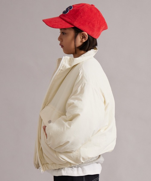 PAIRMANON STREET（ペアマノンストリート）の「【エアサーマル】中わた スタンドカラー ジャケット【PAIRMANON STREET】（ダウンジャケット/コート・キッズ・ブラック/オフホワイト/チャコールグレー・100/110/120/130/140/150/160/90）」の8枚目の写真