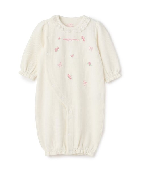 バラ刺しゅう 2wayオール（ロンパース）｜mezzo piano（メゾピアノ）の