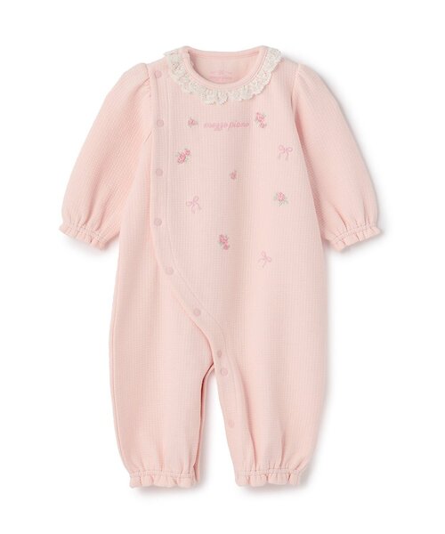 セール】バラ刺しゅう 2wayオール（ロンパース）｜mezzo piano