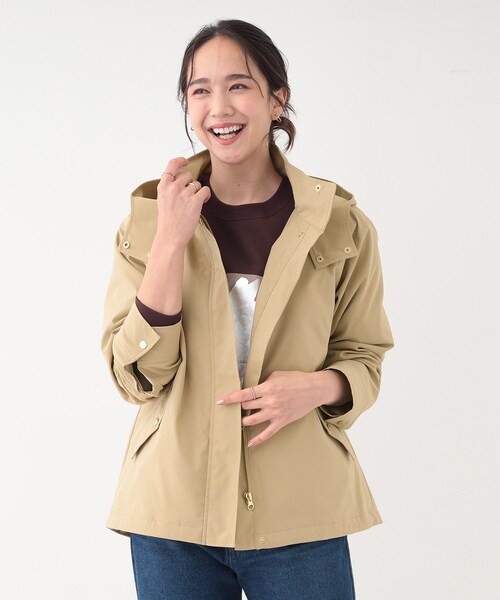 DRESKIP(ドレスキップ)の「【撥水/マルチWAY】フェイクファーライナー付き 欲張りマンパ(ブルゾン・レディース・ブラウン系/ブラック/ライトベージュ/ベージュ・01/04/03/02)」の15枚目の写真