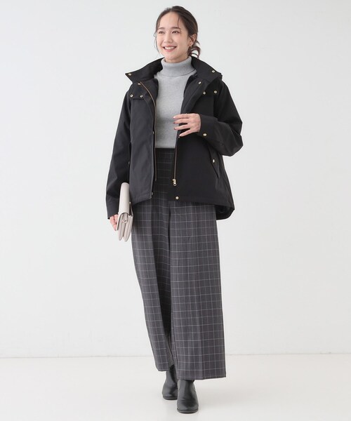 DRESKIP(ドレスキップ)の「【撥水/マルチWAY】フェイクファーライナー付き 欲張りマンパ(ブルゾン・レディース・ブラウン系/ブラック/ライトベージュ/ベージュ・01/04/03/02)」の21枚目の写真