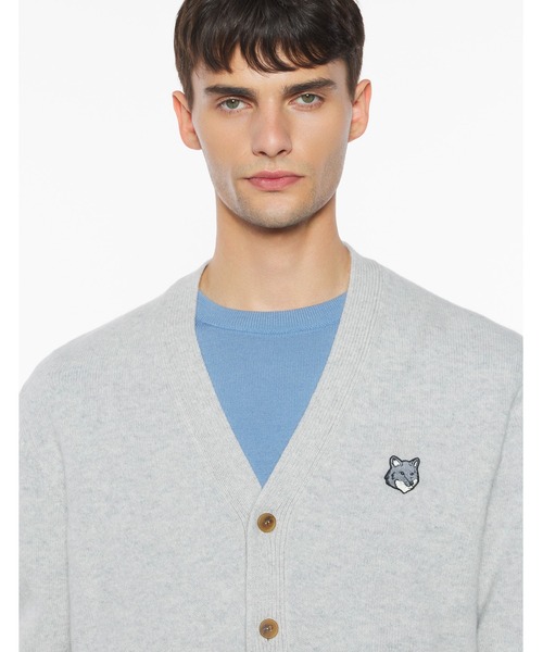 Maison Kitsune(メゾンキツネ)の「FOX HEAD LAMBWSOOL COMFORT CARDIGAN(カーディガン/ボレロ・メンズ・ブラック/ライトグレー/ネイビー・XS/S/M/L/XL)」の11枚目の写真